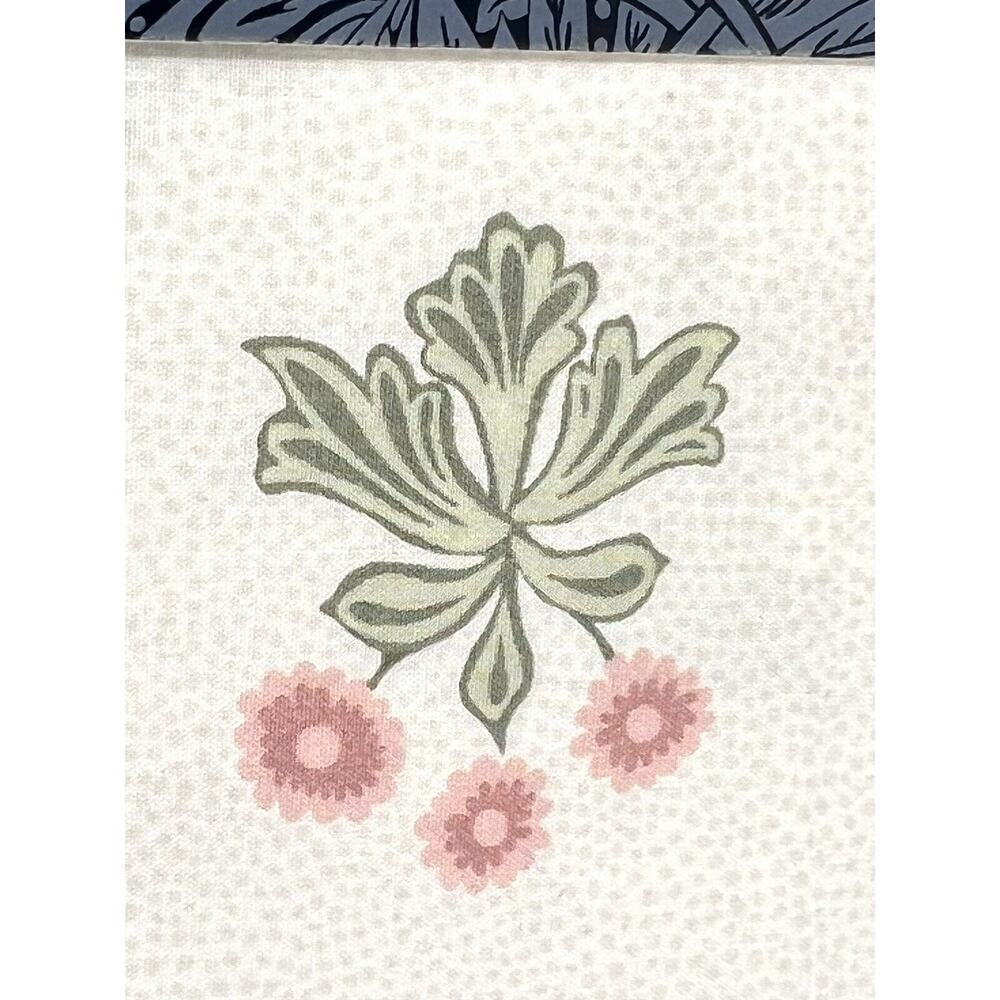 William Morris Woodland Coral King Pillowcases 2 Cotton Percale NIP Pair NWT - Picture 4 of 13